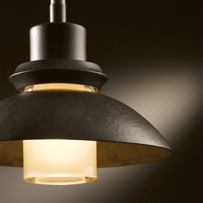 Hubbardton Forge 184930-SKT-MULT-07 One Light Mini Pendant, Dark Smoke