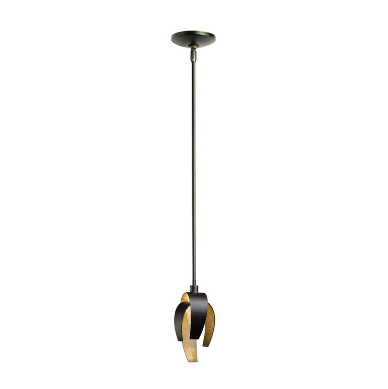 Hubbardton Forge 186500-SKT-MULT-07 One Light Mini Pendant, Dark Smoke