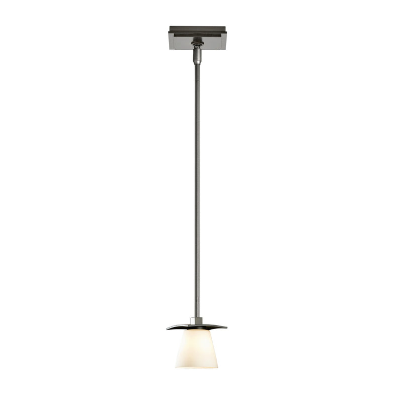 Hubbardton Forge 186600-SKT-MULT-07-GG0242 One Light Mini Pendant, Dark Smoke