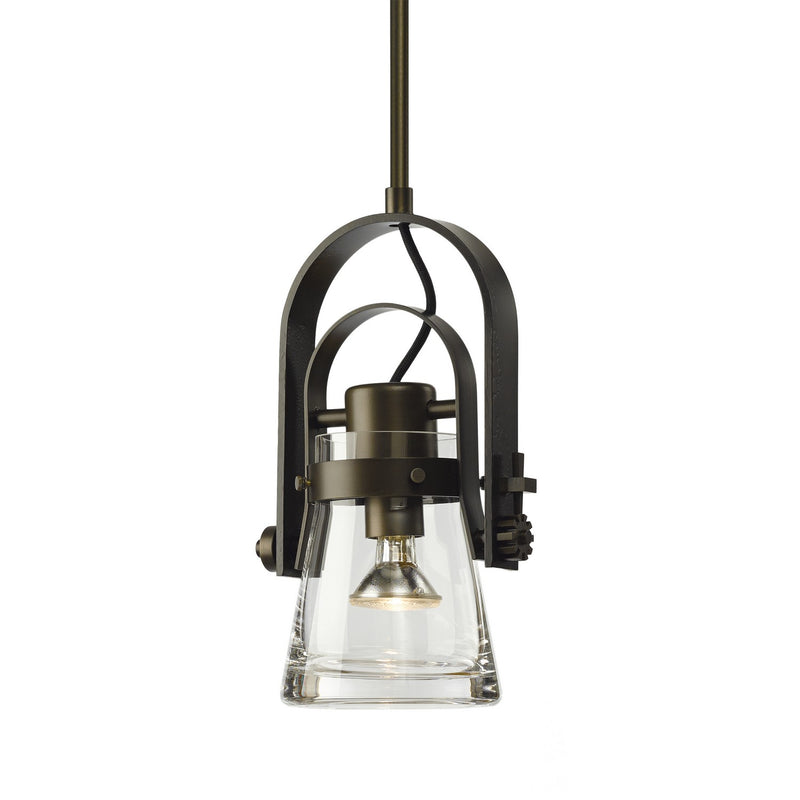 Hubbardton Forge 187200-SKT-MULT-07-ZM0467 One Light Mini Pendant, Dark Smoke