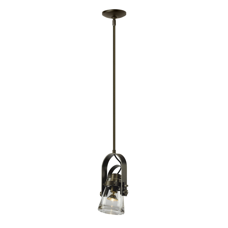 Hubbardton Forge 187200-SKT-MULT-07-ZM0467 One Light Mini Pendant, Dark Smoke