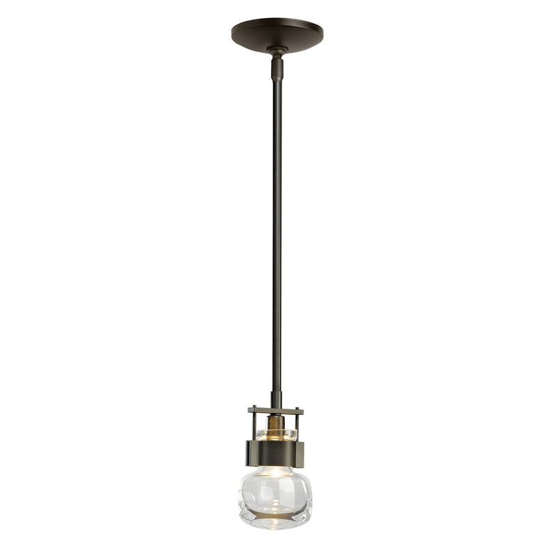 Hubbardton Forge 187300-SKT-MULT-07-ZM0435 One Light Mini Pendant, Dark Smoke