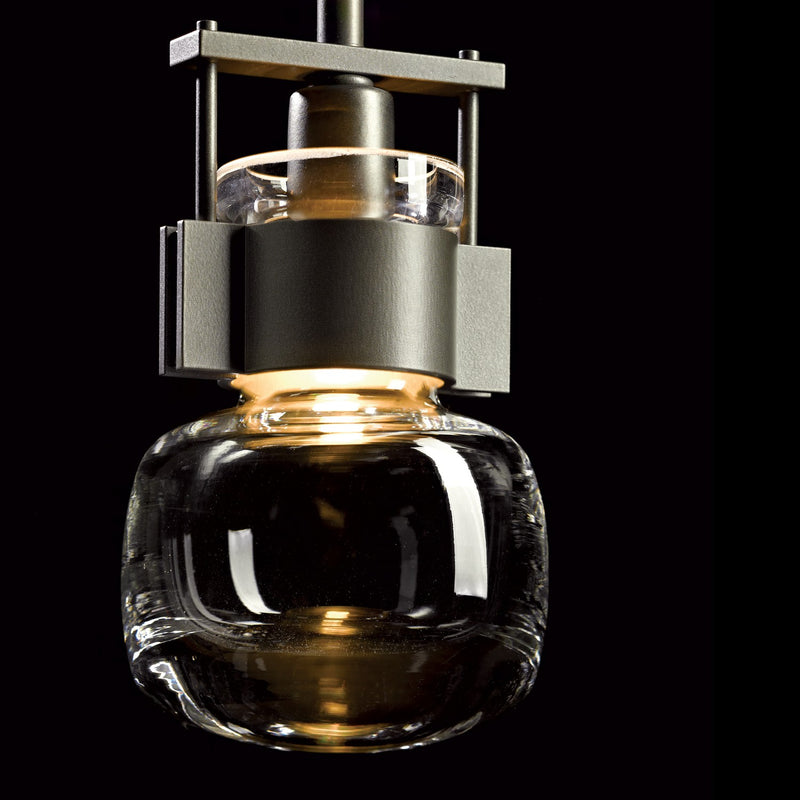 Hubbardton Forge 187300-SKT-MULT-07-ZM0435 One Light Mini Pendant, Dark Smoke
