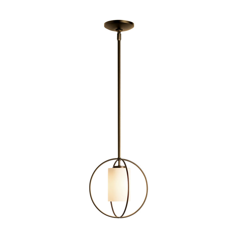 Hubbardton Forge 187440-SKT-MULT-07-GG0160 One Light Mini Pendant, Dark Smoke