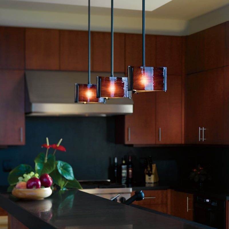 Hubbardton Forge 188100-SKT-MULT-10-ZB0156 One Light Mini Pendant, Black