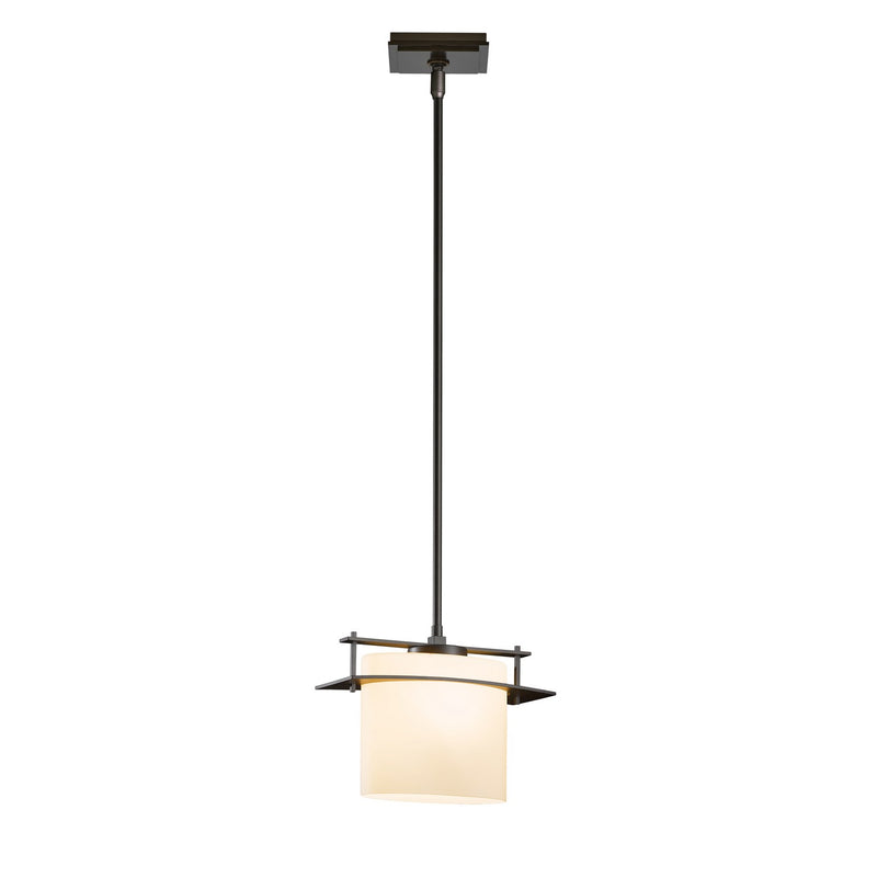 Hubbardton Forge 188250-SKT-MULT-07-GG0194 One Light Mini Pendant, Dark Smoke