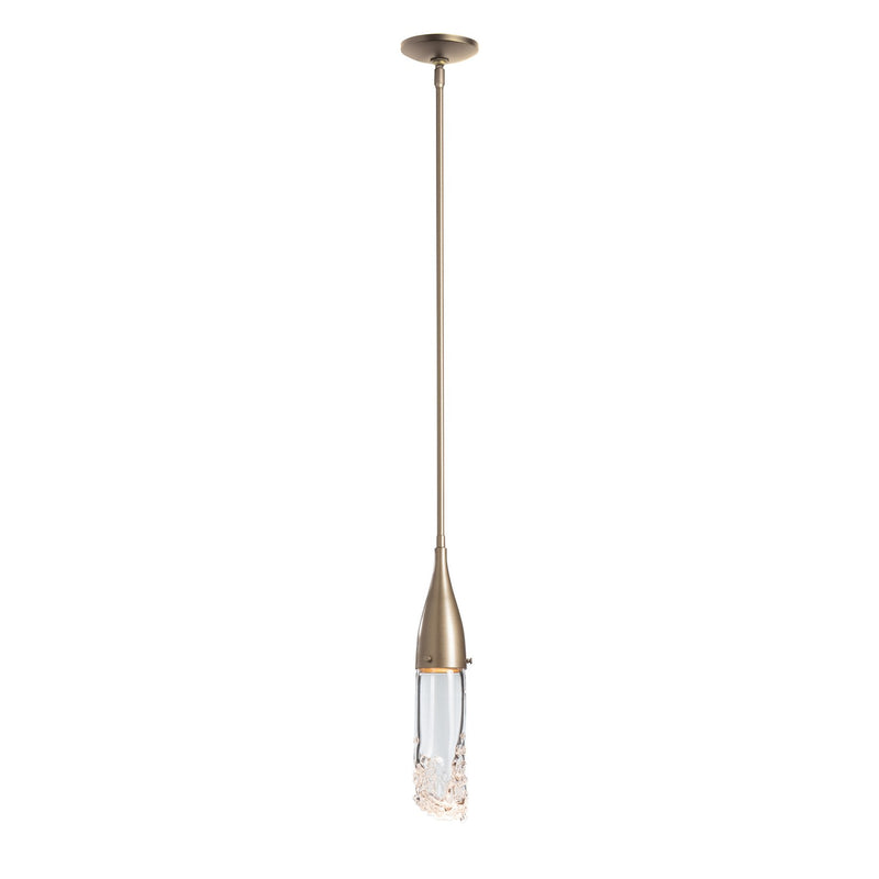 Hubbardton Forge 188900-SKT-MULT-84-ZM0617 One Light Mini Pendant, Soft Gold