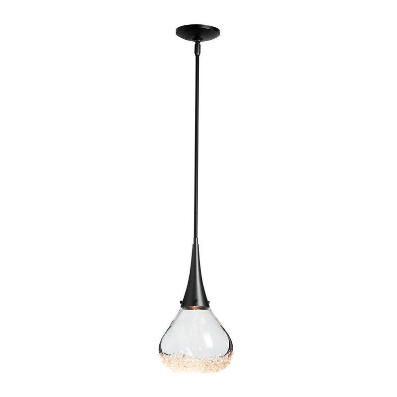 Hubbardton Forge 188902-SKT-MULT-10-ZM0676 One Light Mini Pendant, Black