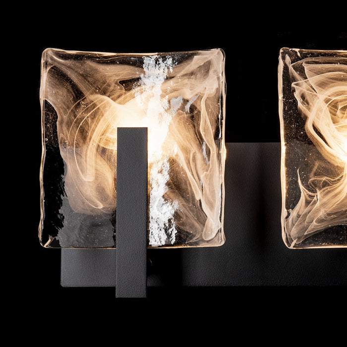 Hubbardton Forge 201312-SKT-10-YR0719 Three Light Bath Sconce, Black