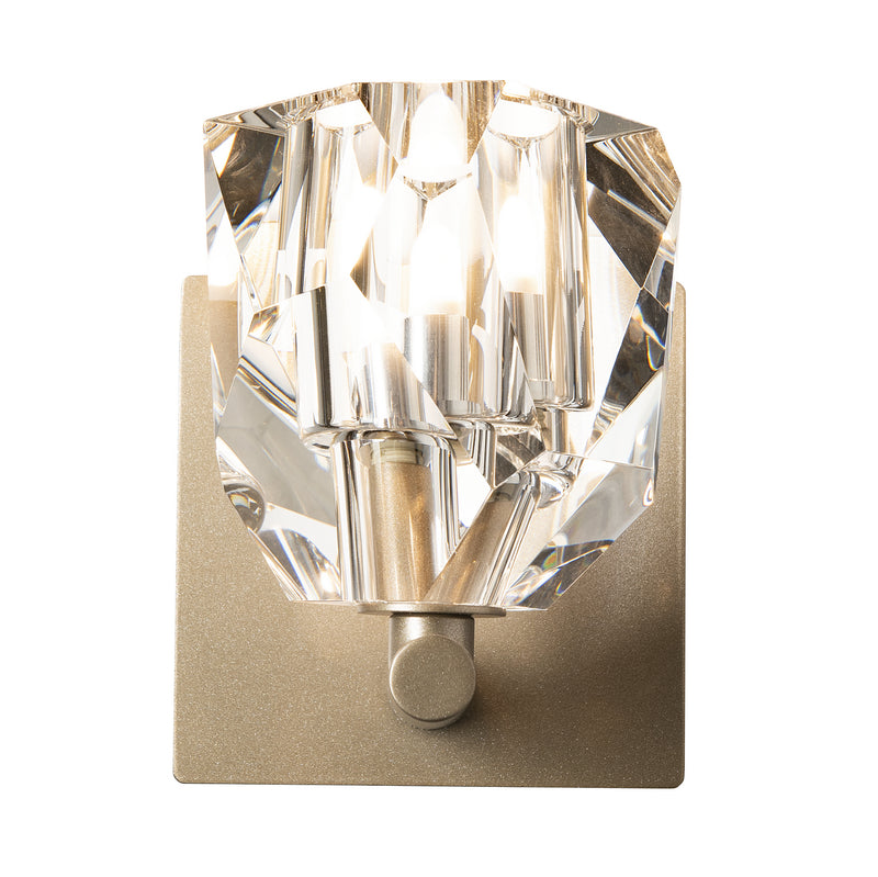 Hubbardton Forge 201320-SKT-84-CR One Light Bath Sconce, Soft Gold
