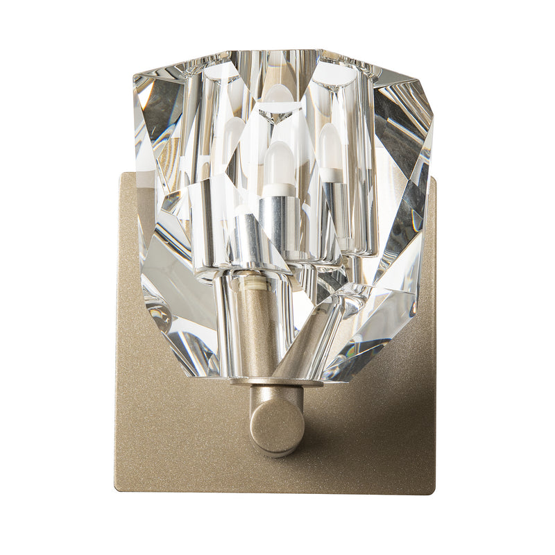 Hubbardton Forge 201320-SKT-84-CR One Light Bath Sconce, Soft Gold