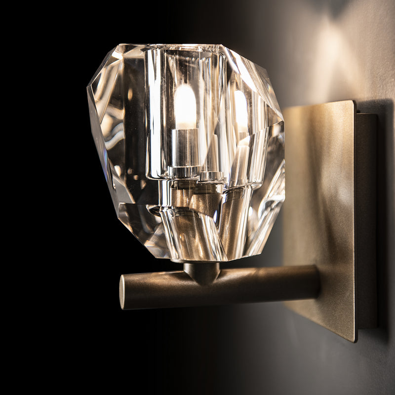 Hubbardton Forge 201320-SKT-84-CR One Light Bath Sconce, Soft Gold