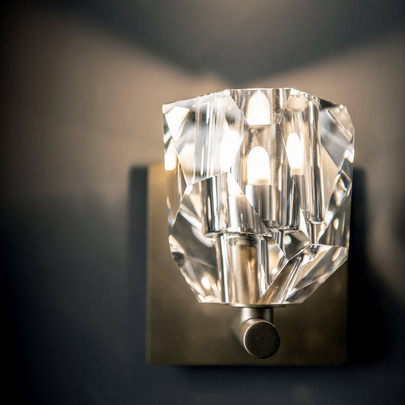 Hubbardton Forge 201320-SKT-84-CR One Light Bath Sconce, Soft Gold