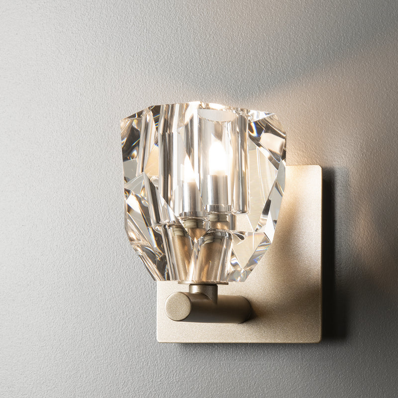 Hubbardton Forge 201320-SKT-84-CR One Light Bath Sconce, Soft Gold