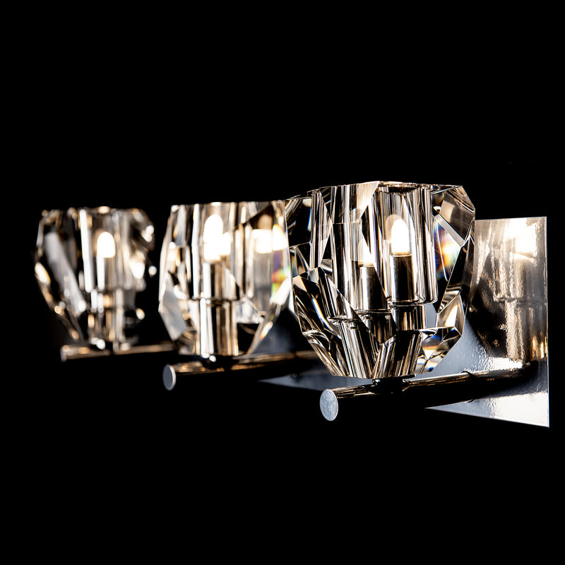 Hubbardton Forge 201322-SKT-85-CR Three Light Bath Sconce, Sterling