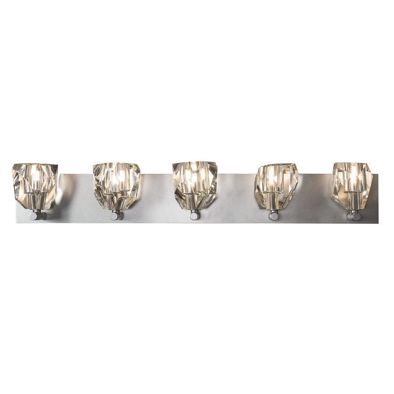 Hubbardton Forge 201323-SKT-82-CR Five Light Bath Sconce, Vintage Platinum