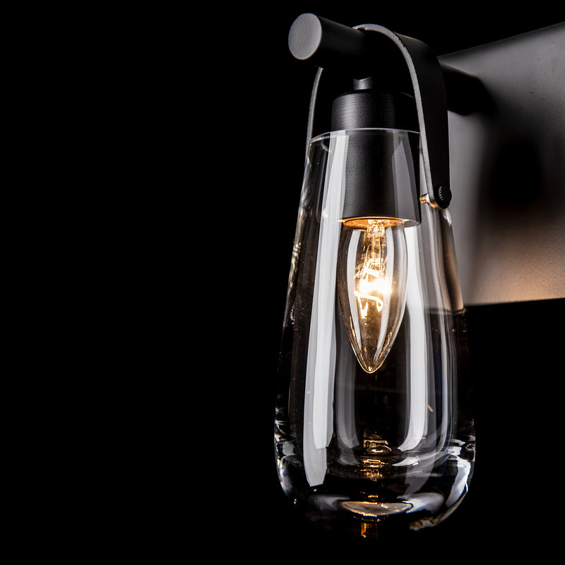 Hubbardton Forge 201330-SKT-10-ZM0718 One Light Bath Sconce, Black