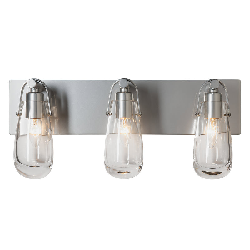 Hubbardton Forge 201332-SKT-85-ZM0718 Three Light Bath Sconce, Sterling