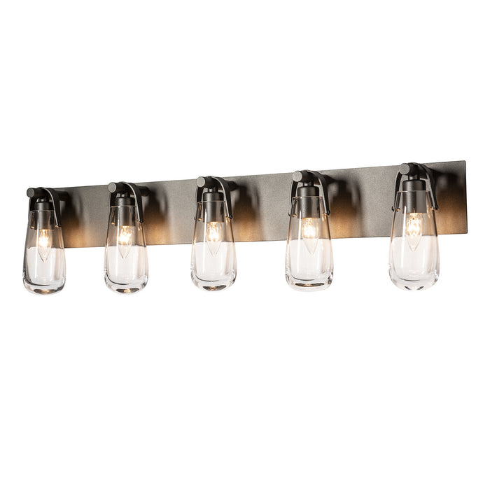Hubbardton Forge 201333-SKT-14-ZM0718 Five Light Bath Sconce, Oil Rubbed Bronze