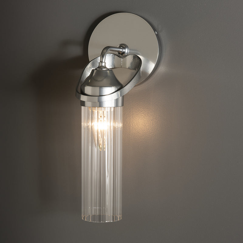 Hubbardton Forge 201344-SKT-85-ZM0634 One Light Bath Sconce, Sterling
