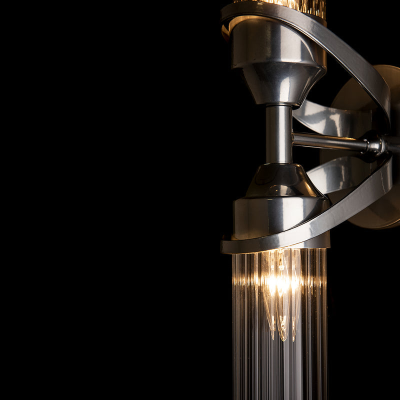 Hubbardton Forge 201346-SKT-85-ZM0634 Two Light Bath Sconce, Sterling