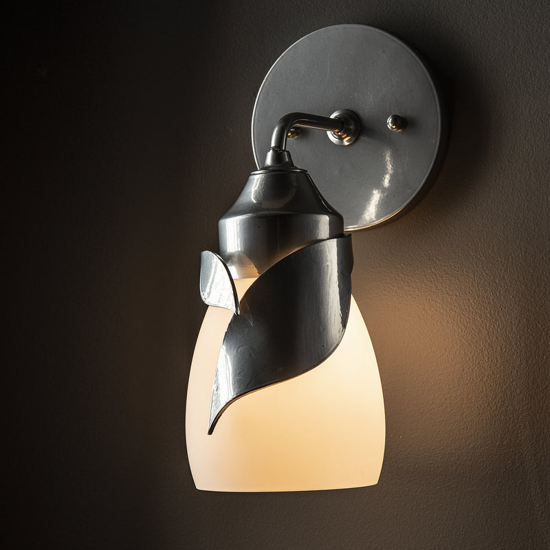 Hubbardton Forge 201350-SKT-85-GG0330 One Light Bath Sconce, Sterling