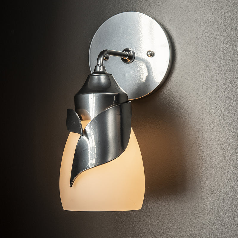 Hubbardton Forge 201350-SKT-85-GG0330 One Light Bath Sconce, Sterling