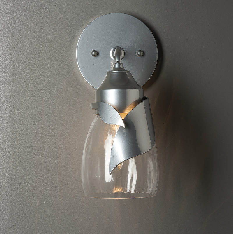 Hubbardton Forge 201350-SKT-85-LL0330 One Light Bath Sconce, Sterling