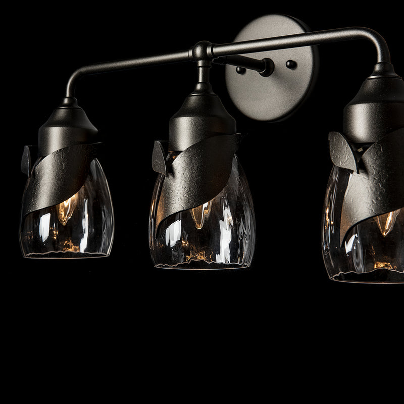 Hubbardton Forge 201352-SKT-14-LL0330 Three Light Bath Sconce, Oil Rubbed Bronze