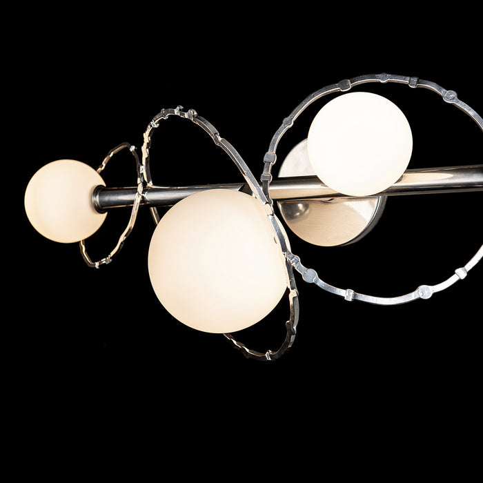 Hubbardton Forge 201361-SKT-85-GG0712 Four Light Bath Sconce, Sterling