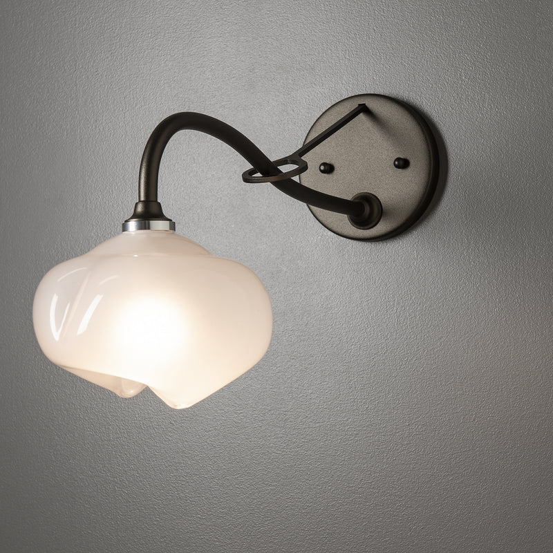 Hubbardton Forge 201371-SKT-14-FD0710 One Light Wall Sconce, Oil Rubbed Bronze