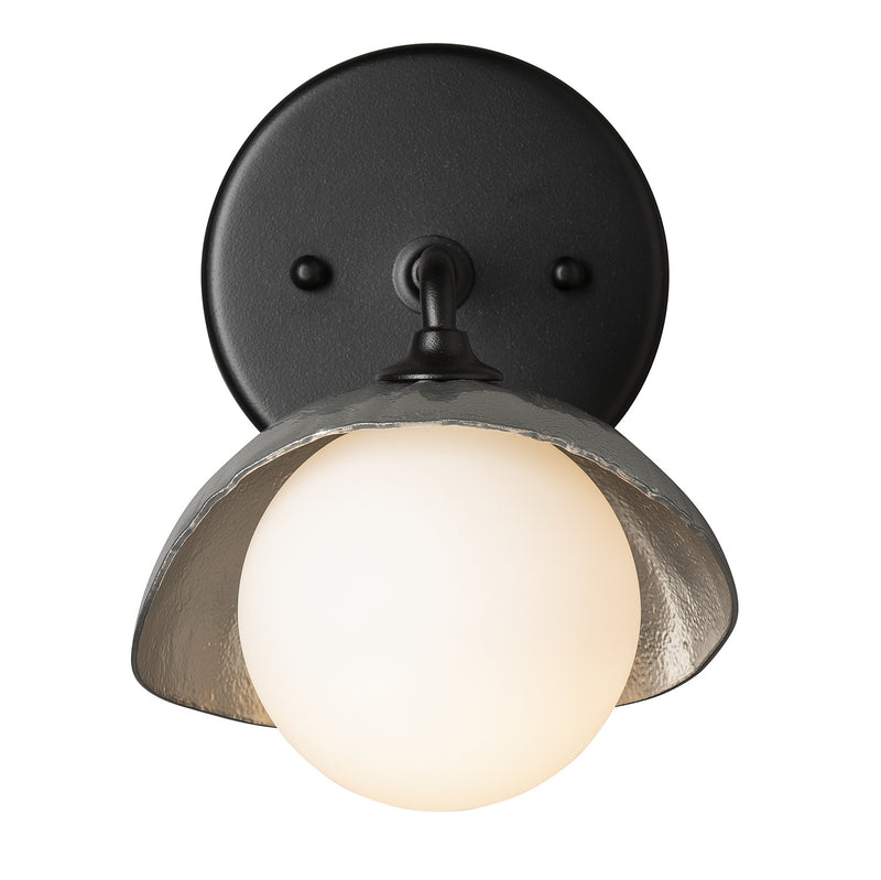 Hubbardton Forge 201372-SKT-10-85-GG0711 One Light Bath Sconce, Black
