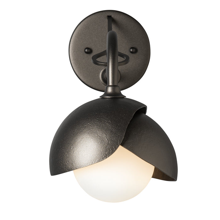 Hubbardton Forge 201377-SKT-14-14-GG0711 One Light Wall Sconce, Oil Rubbed Bronze
