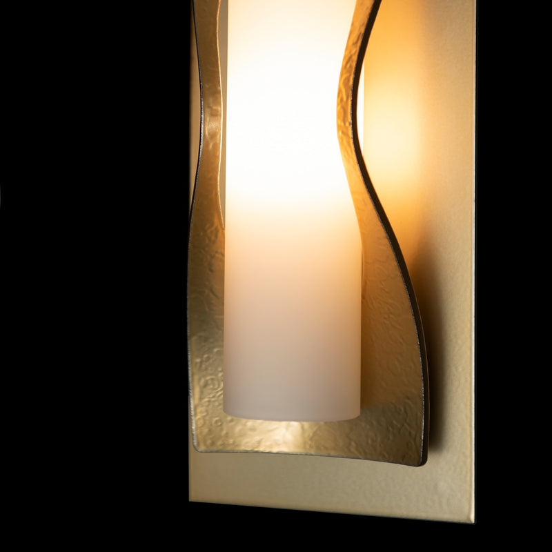 Hubbardton Forge 204790-SKT-86-GG0301 One Light Wall Sconce, Modern Brass