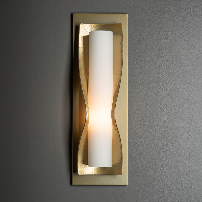 Hubbardton Forge 204790-SKT-86-GG0301 One Light Wall Sconce, Modern Brass
