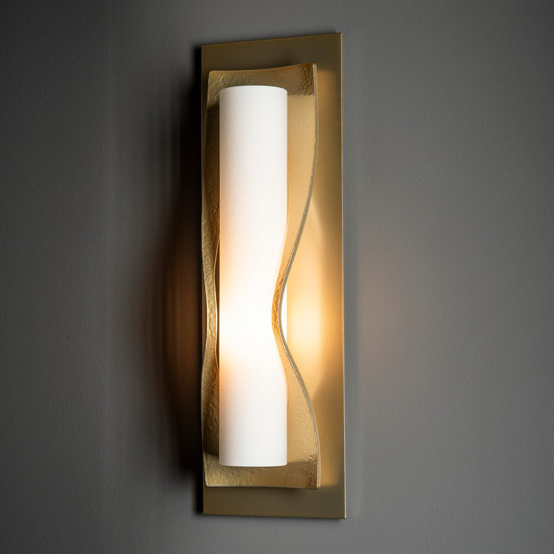 Hubbardton Forge 204790-SKT-86-GG0301 One Light Wall Sconce, Modern Brass