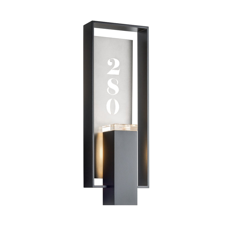 Hubbardton Forge 302605-SKT-80-78-ZM0546 Two Light Outdoor Wall Sconce, Coastal Black