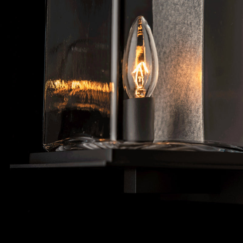 Hubbardton Forge 304840-SKT-80-81-ZM0076 One Light Outdoor Wall Sconce, Coastal Black