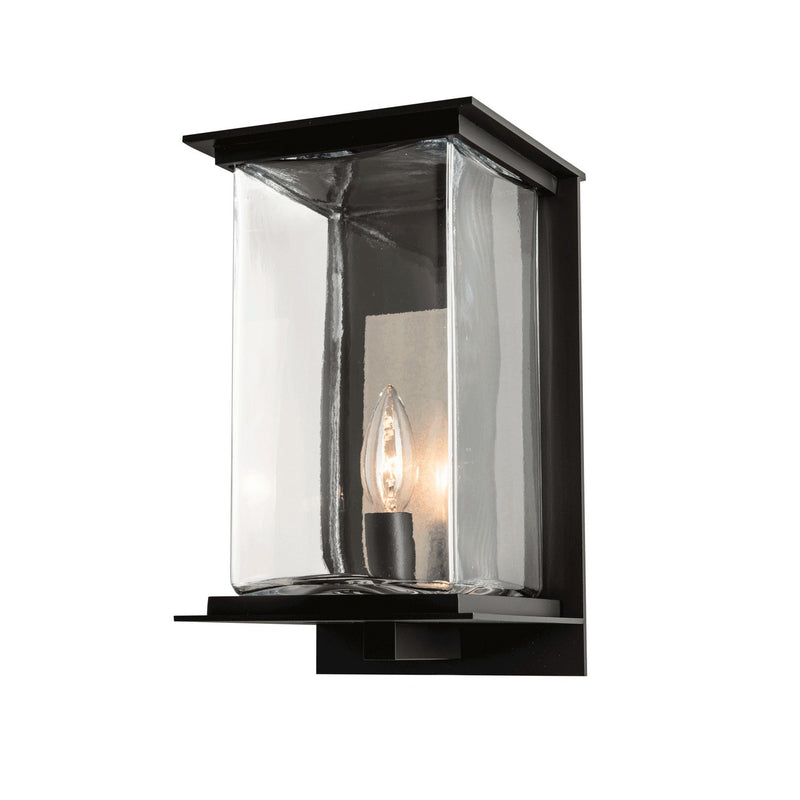 Hubbardton Forge 304840-SKT-80-81-ZM0076 One Light Outdoor Wall Sconce, Coastal Black