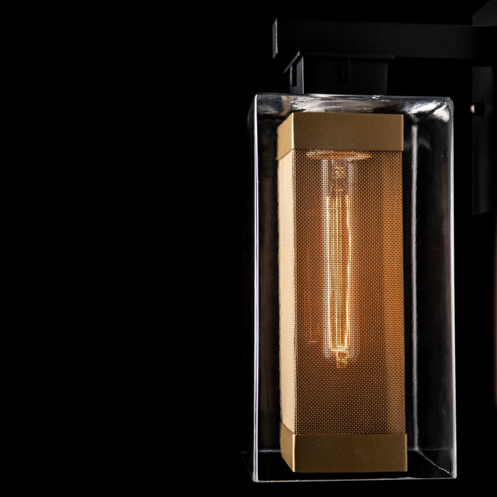 Hubbardton Forge 304852-SKT-80-70-ZM0093 One Light Outdoor Wall Sconce, Coastal Black