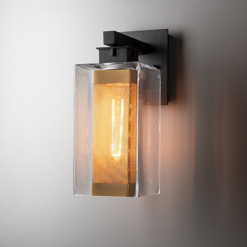 Hubbardton Forge 304852-SKT-80-70-ZM0093 One Light Outdoor Wall Sconce, Coastal Black