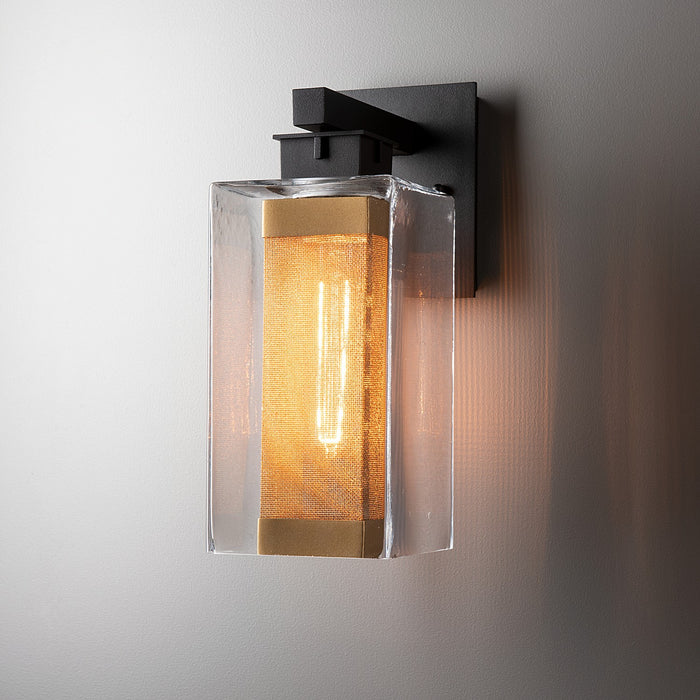 Hubbardton Forge 304852-SKT-80-70-ZM0093 One Light Outdoor Wall Sconce, Coastal Black