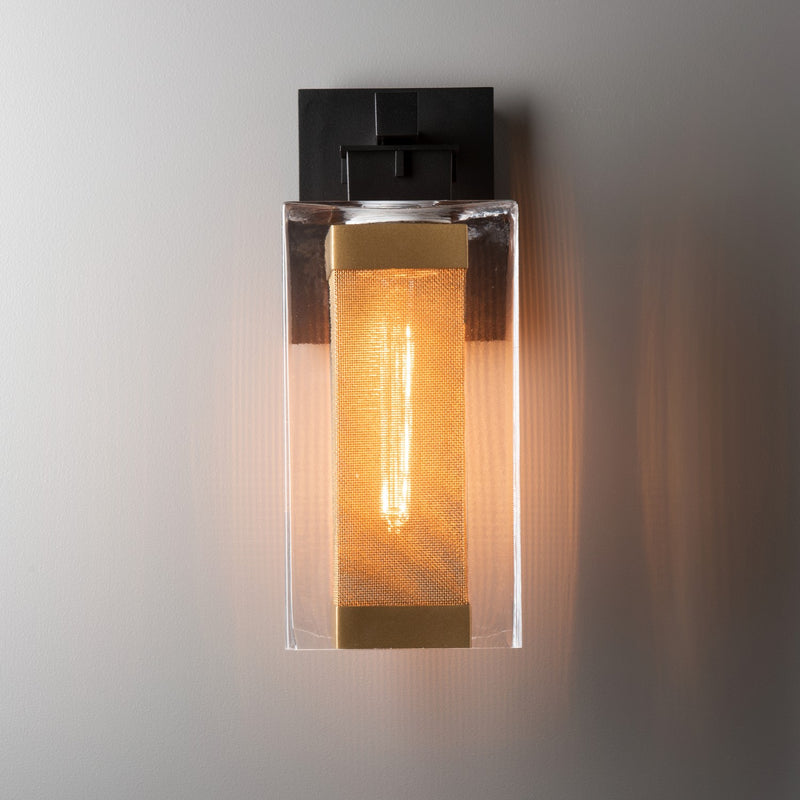 Hubbardton Forge 304852-SKT-80-70-ZM0093 One Light Outdoor Wall Sconce, Coastal Black