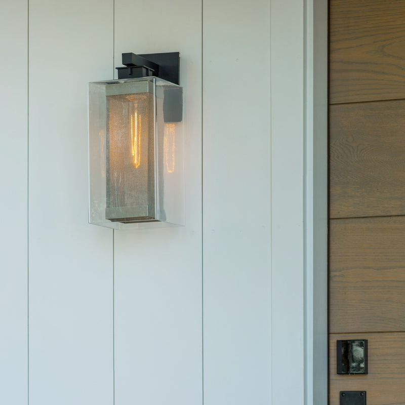 Hubbardton Forge 304854-SKT-80-72-ZM0707 One Light Outdoor Wall Sconce, Coastal Black