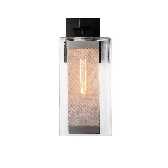 Hubbardton Forge 304854-SKT-80-72-ZM0707 One Light Outdoor Wall Sconce, Coastal Black
