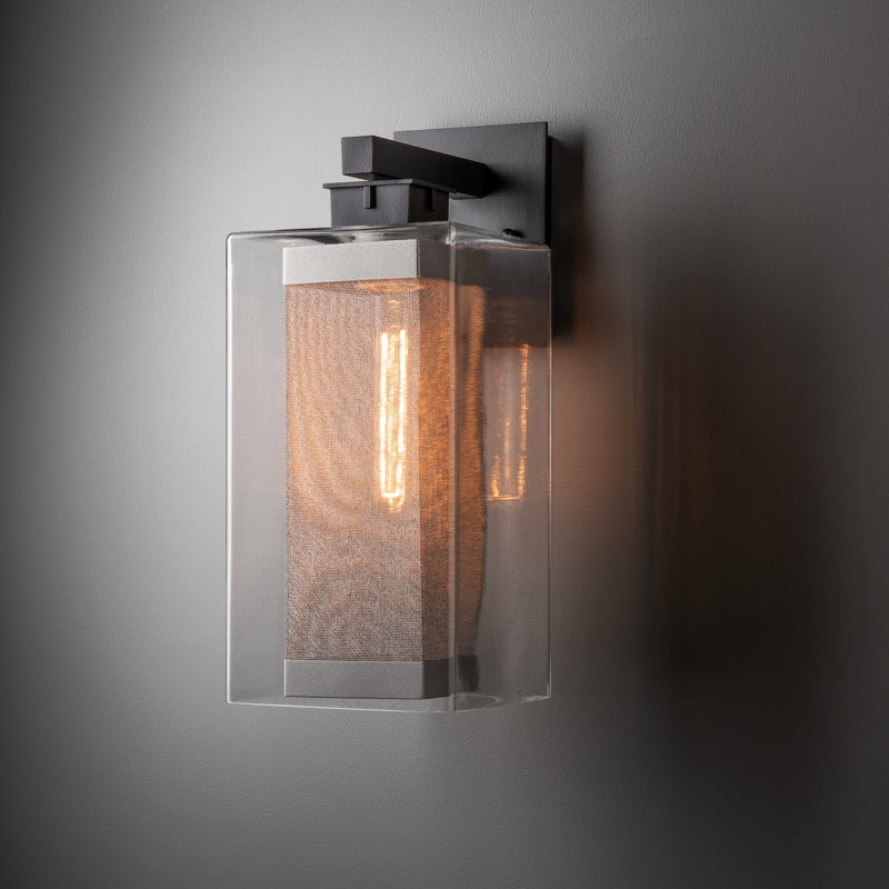 Hubbardton Forge 304854-SKT-80-72-ZM0707 One Light Outdoor Wall Sconce, Coastal Black