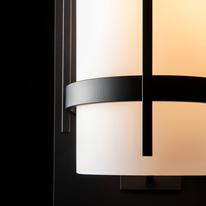 Hubbardton Forge 305895-SKT-80-GG0240 One Light Outdoor Wall Sconce, Coastal Black