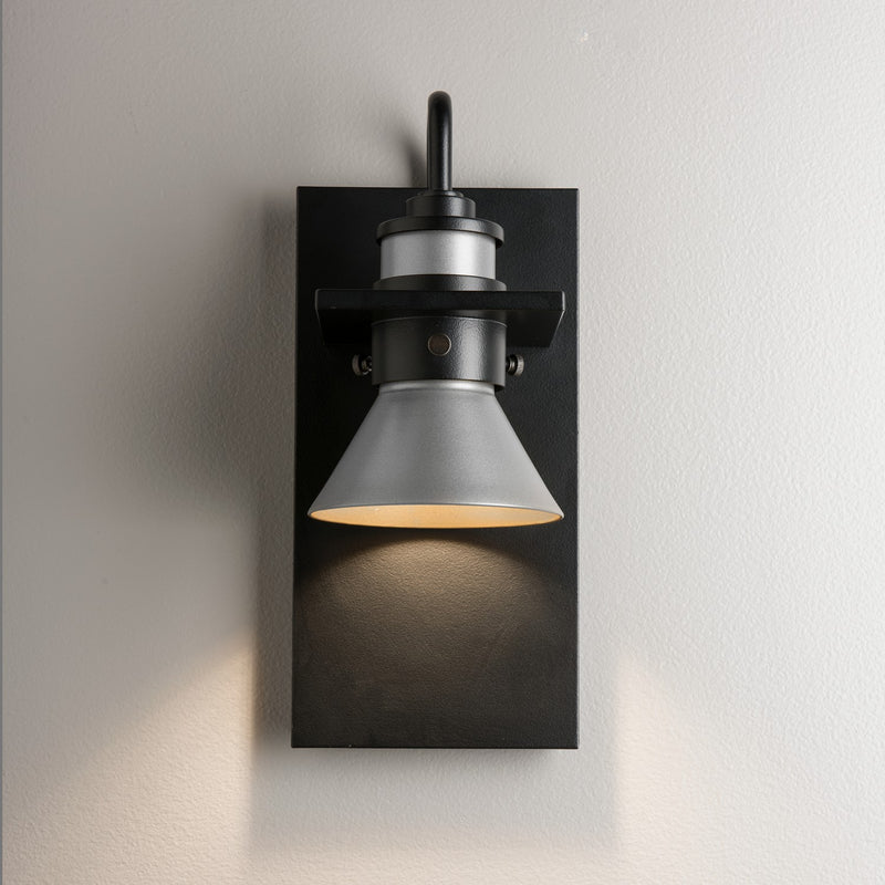 Hubbardton Forge 307716-SKT-80-78 One Light Outdoor Wall Sconce, Coastal Black