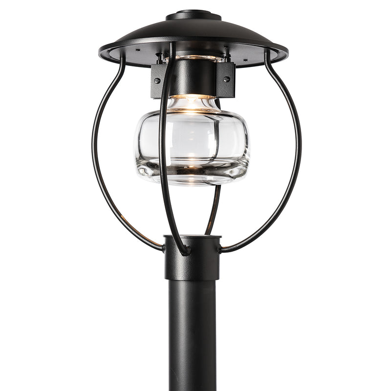 Hubbardton Forge 344810-SKT-80-ZM0447 One Light Outdoor Post Mount, Coastal Black
