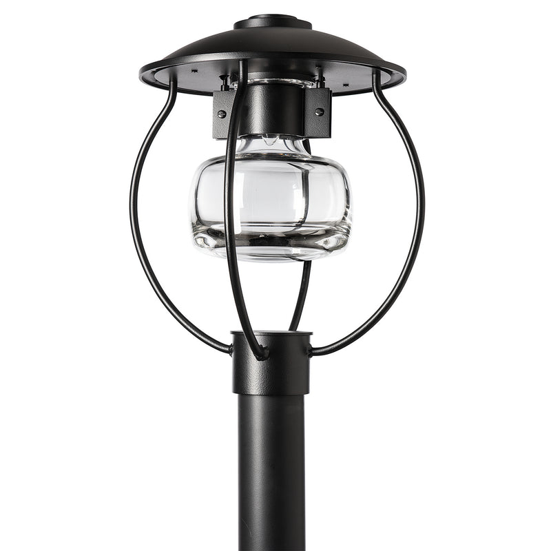 Hubbardton Forge 344810-SKT-80-ZM0447 One Light Outdoor Post Mount, Coastal Black